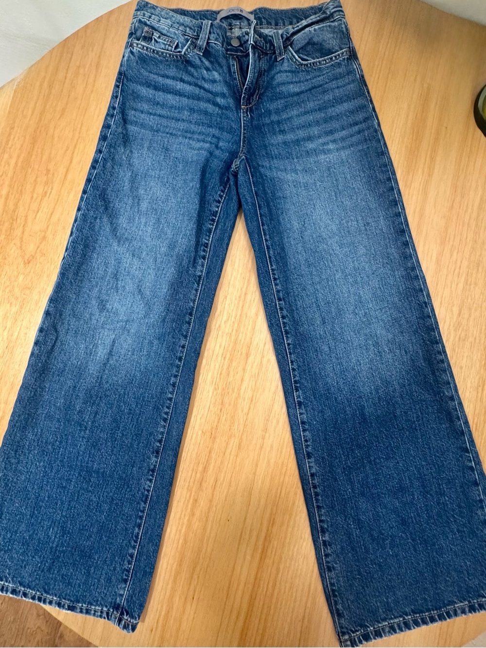 Joe's Jeans Low Rise Wide Leg Denim - Medium Blue